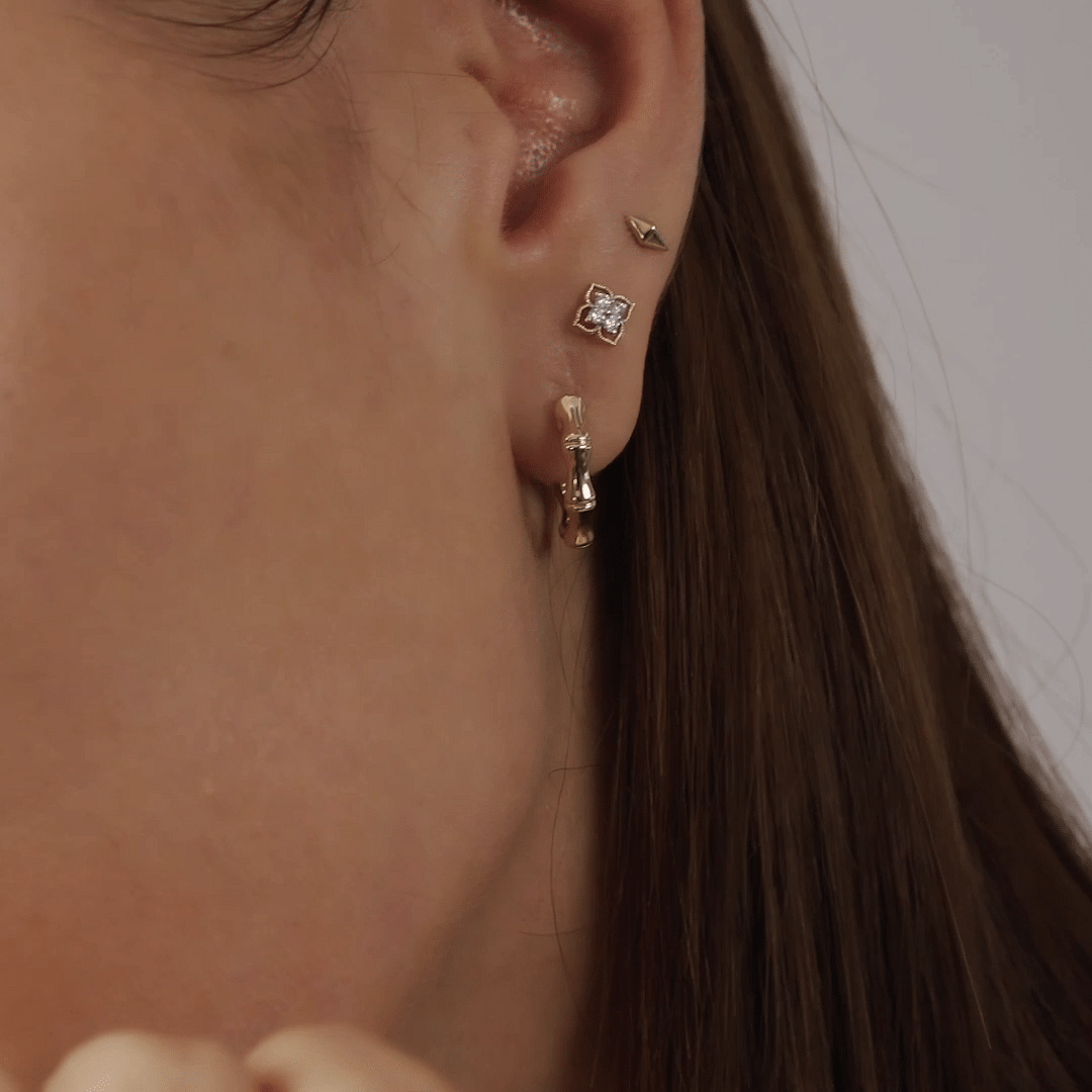 14K Yellow Gold Clover Diamond Stud Earrings @ $550. Shop