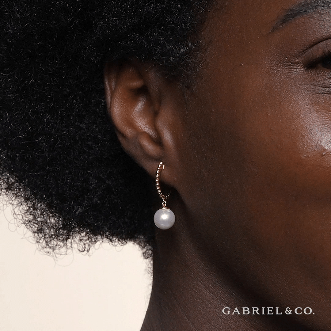 【wingbling】14k shirring drop daily earrings ジョスミン着用 11mm ZINZI gold plated silver stud earrings in organic