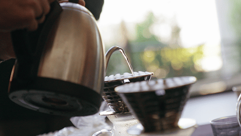 Hot water from Kettle