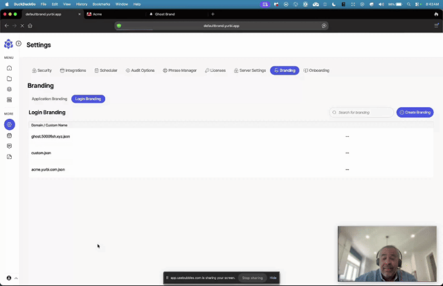 How to customize and brand the login page