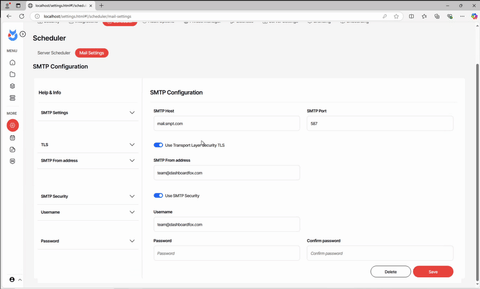 7 - Configure Email Settings