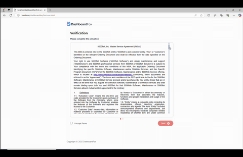 DBF Install and Activate