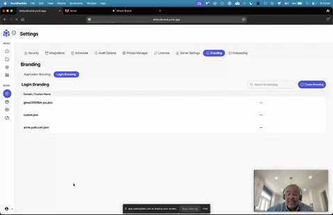 How to customize and brand the login page