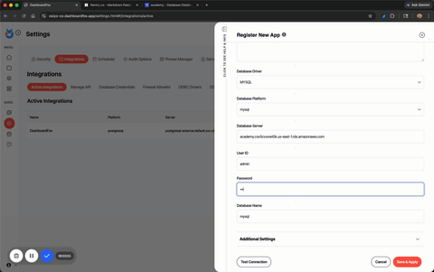 Module 2 - Connecting to MySQL (AWS RDS)