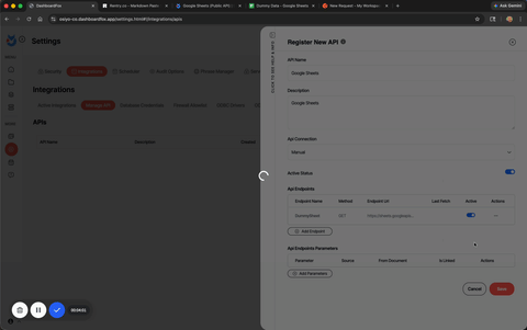 Module 2 - Connecting to API Endpoint (Google Sheets)