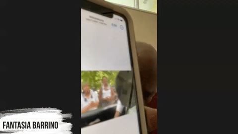 Fantasia Saranades Legen Louis Gossett Jr on the set of The Color Purple 2023