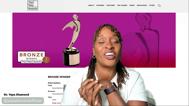 Telly Award Won for Yaya Diamond's Dream Chasers Radio