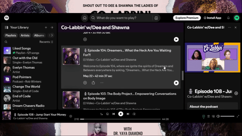 Shout out to Co-Labbin' Podcast by Dee and Shawna