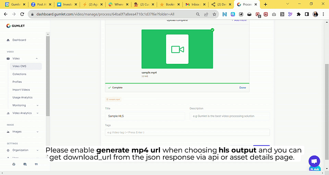 How to generate mp4 urls on Gu
