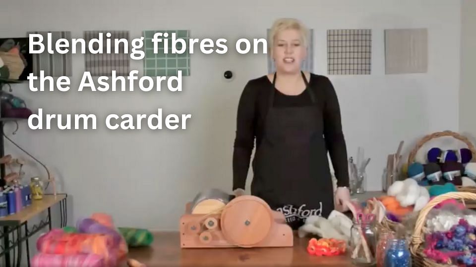 Ashford - Blending fibres on the Ashford drum carder