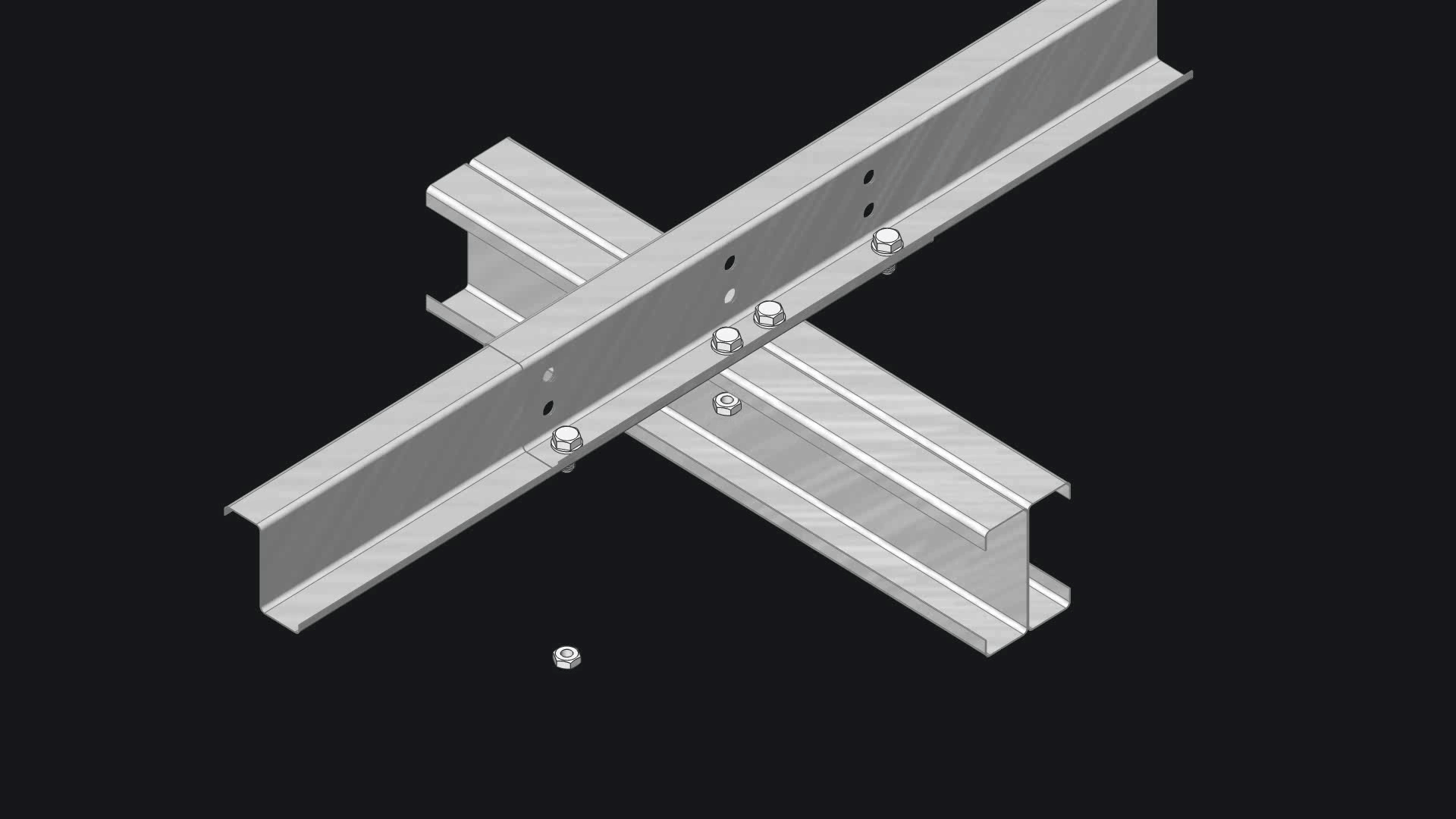 “Z” Purlin/ Girt, overlap fixing to B/B columns and rafters