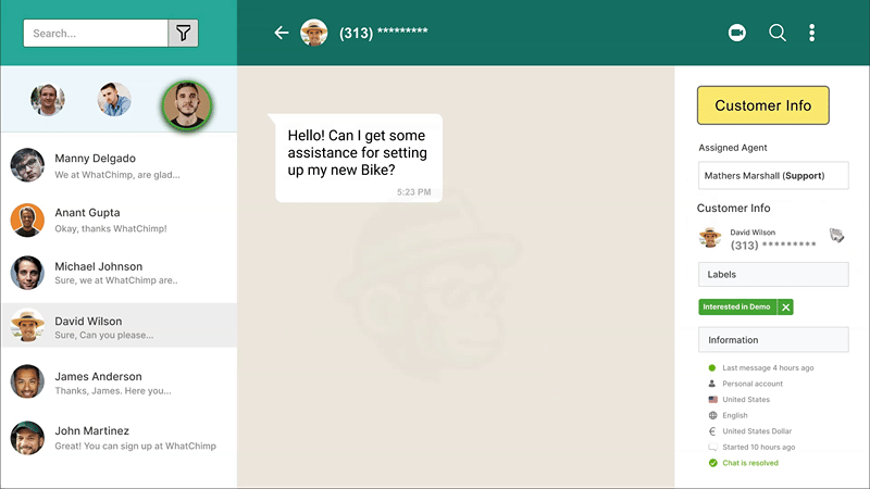 A live chat inbox for your whole team