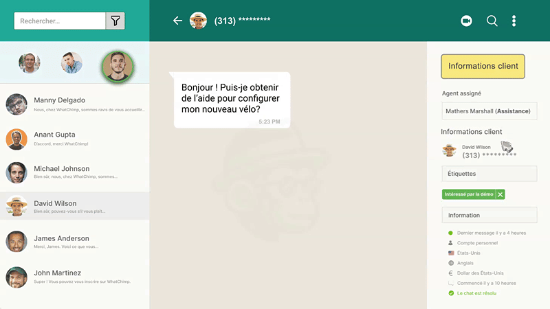 Une boîte de réception de chat en direct pour toute votre équipe