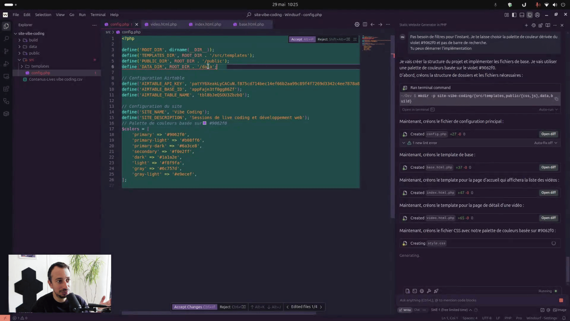 Réalisation d'un générateur de site statique depuis Airtable