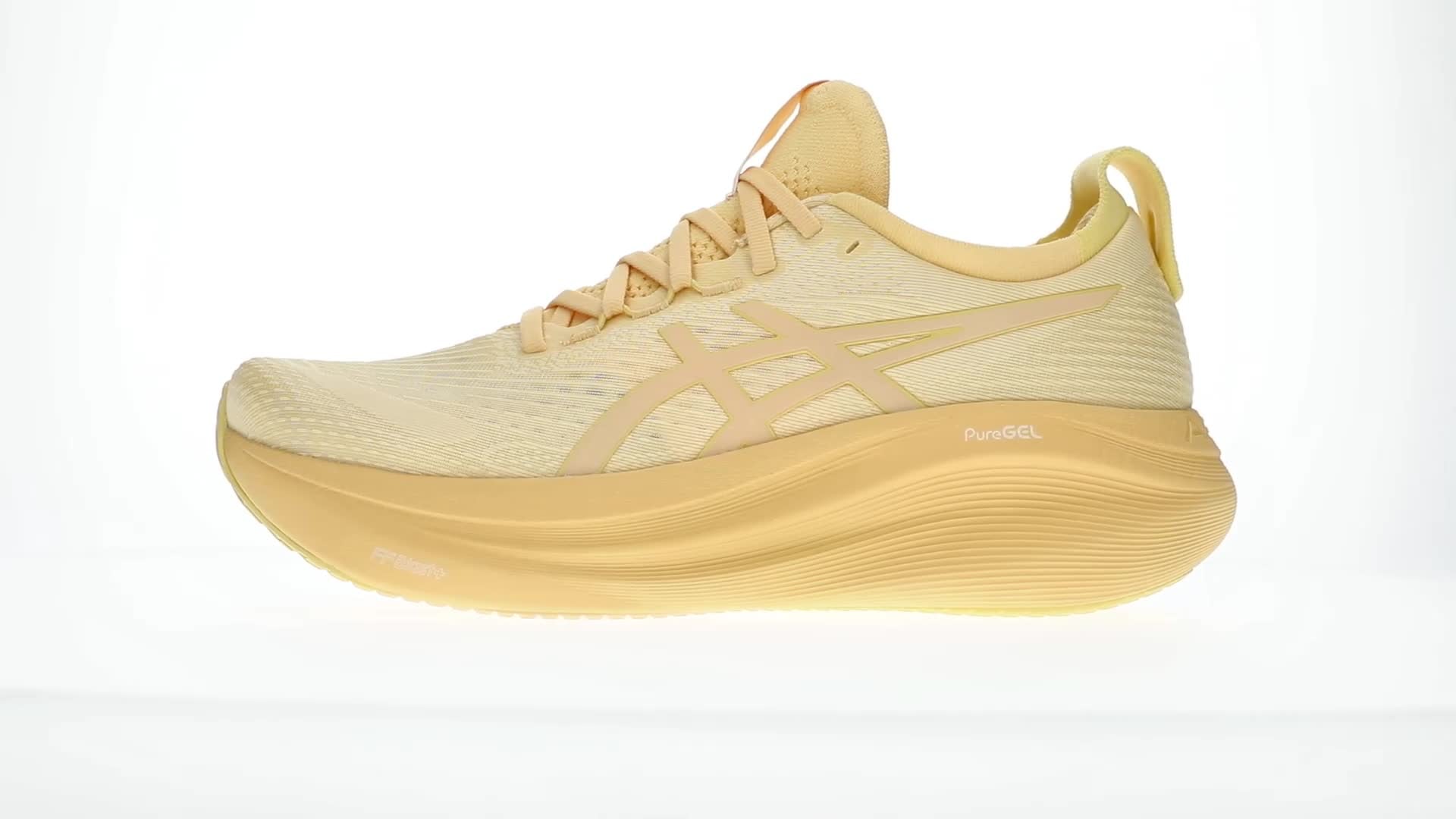 Asics GEL-Nimbus 27 Lite-Show 1011C033-800 Men\'s Yellow Running Shoes DDK1479 Asics Gel Nimbus 27 Men main image 2