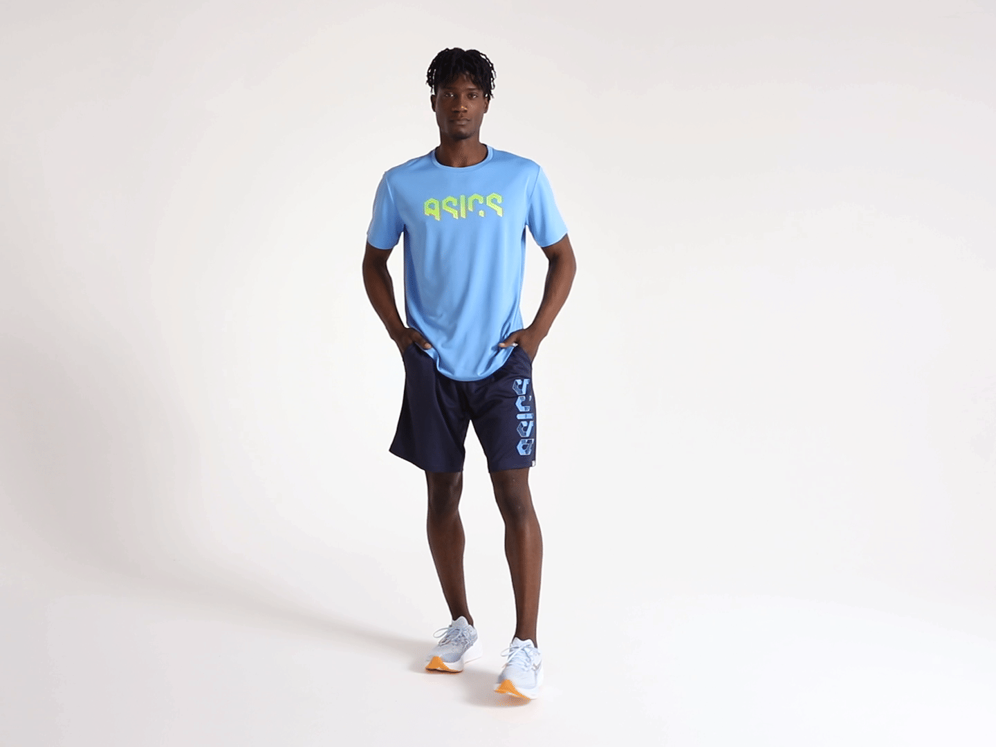 ASICS TRAINING ASICS HEX GRAPHIC DRY SS TEE FOR MEN