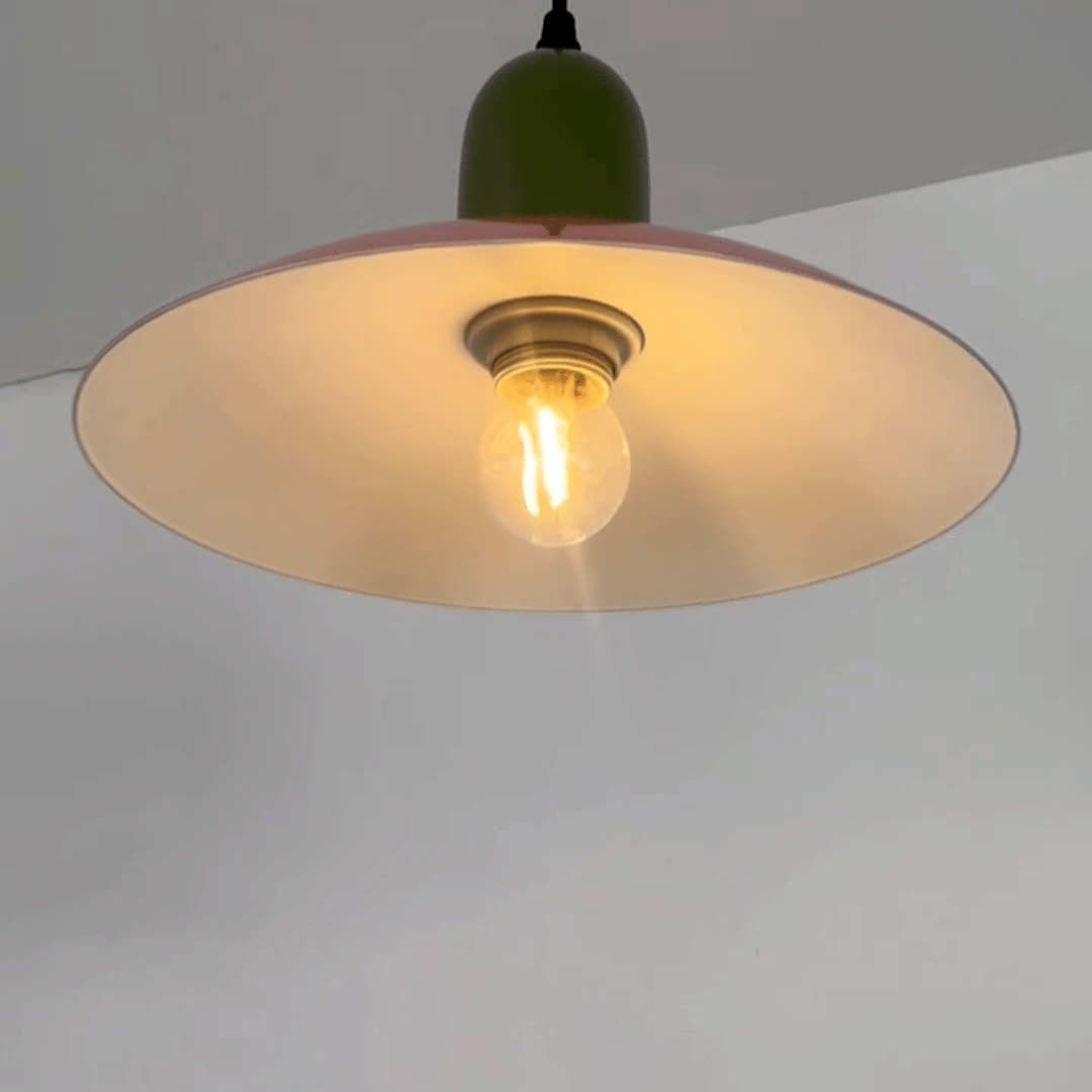 Green & Peach Pendant | Colorful Pendant Lamp | Whispering Homes