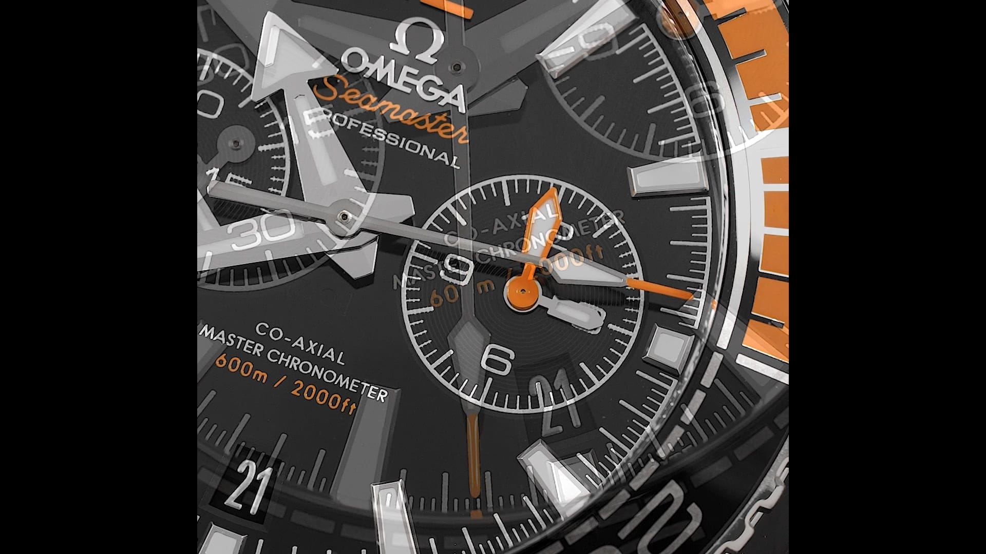 Pre-Owned Omega Seamaster Men Watch in Black Colour Dial