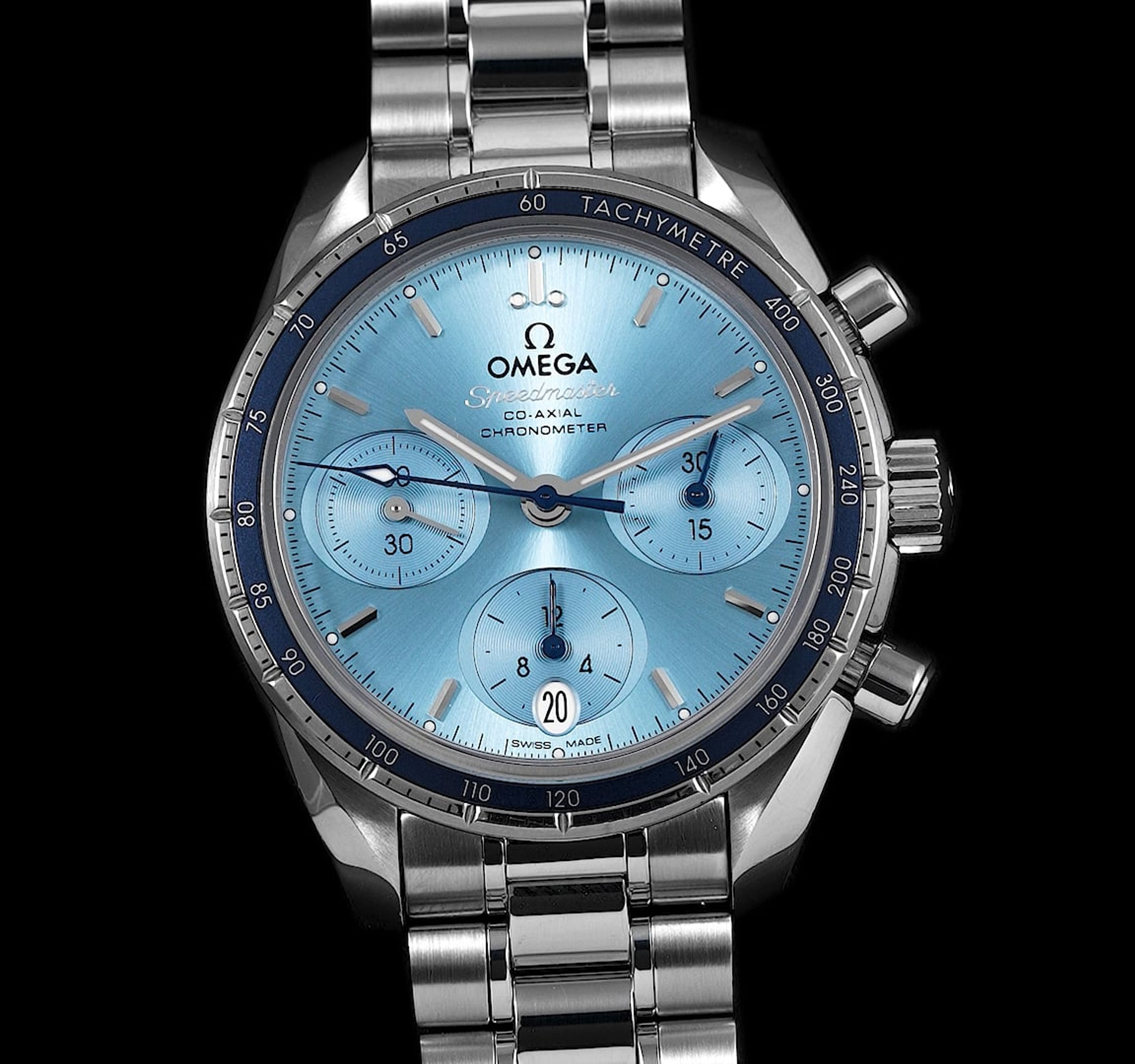 omega UKオリジナル マト2.1 Pre-Owned Omega Speedmaster Men Watch in Blue Colour Dial