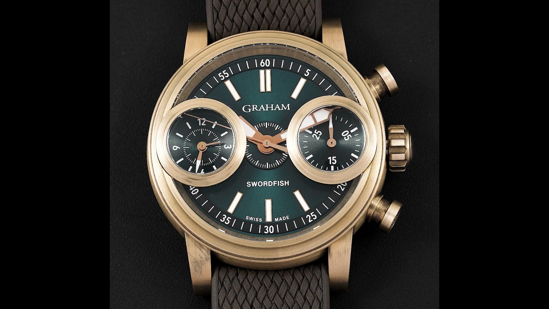 Pre-Owned Graham Swordfish Men Watch in Green Colour Dial