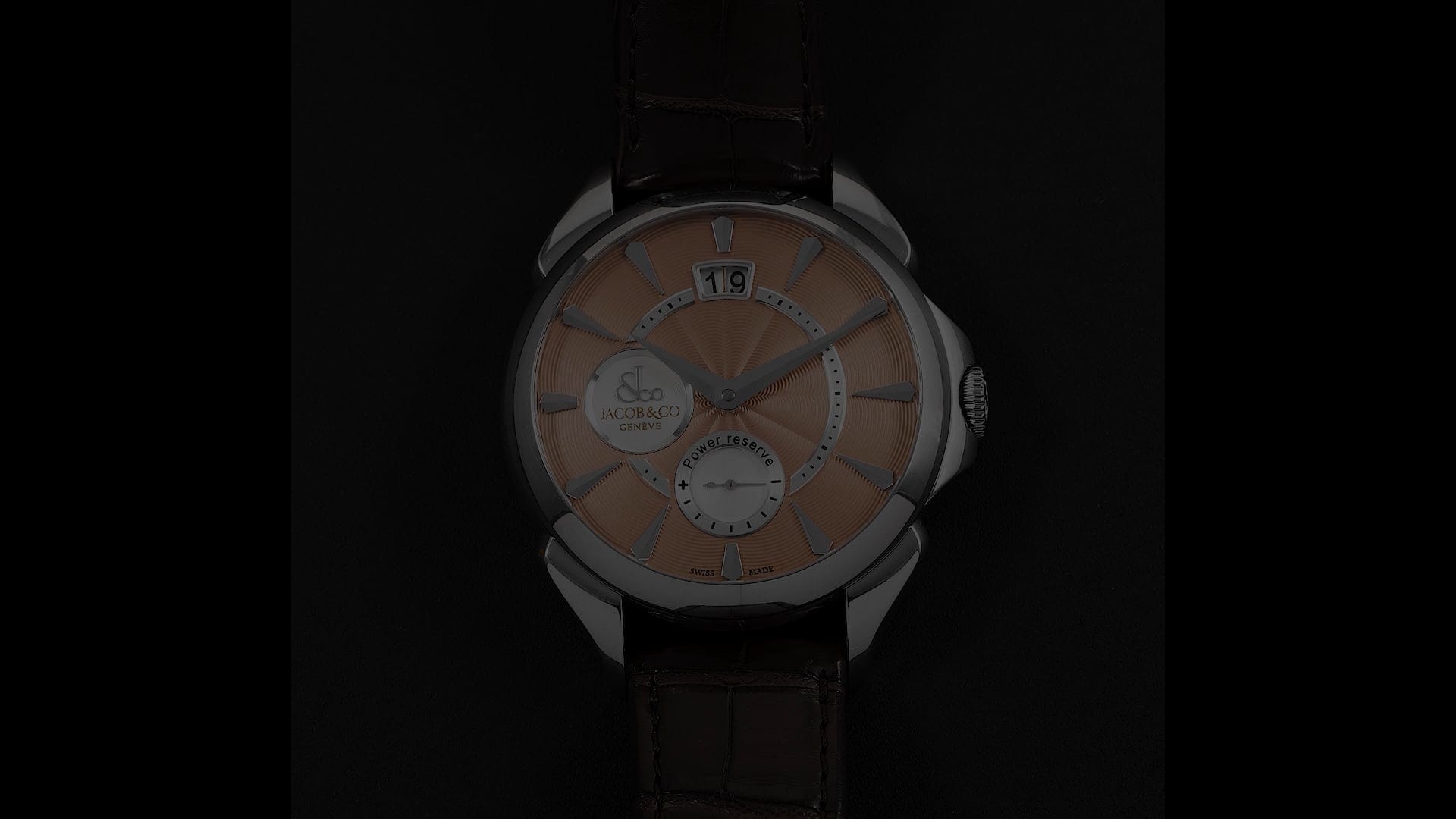 Pre-Owned Jacob & Co. Palatial Men Watch in Salmon Colour Dial