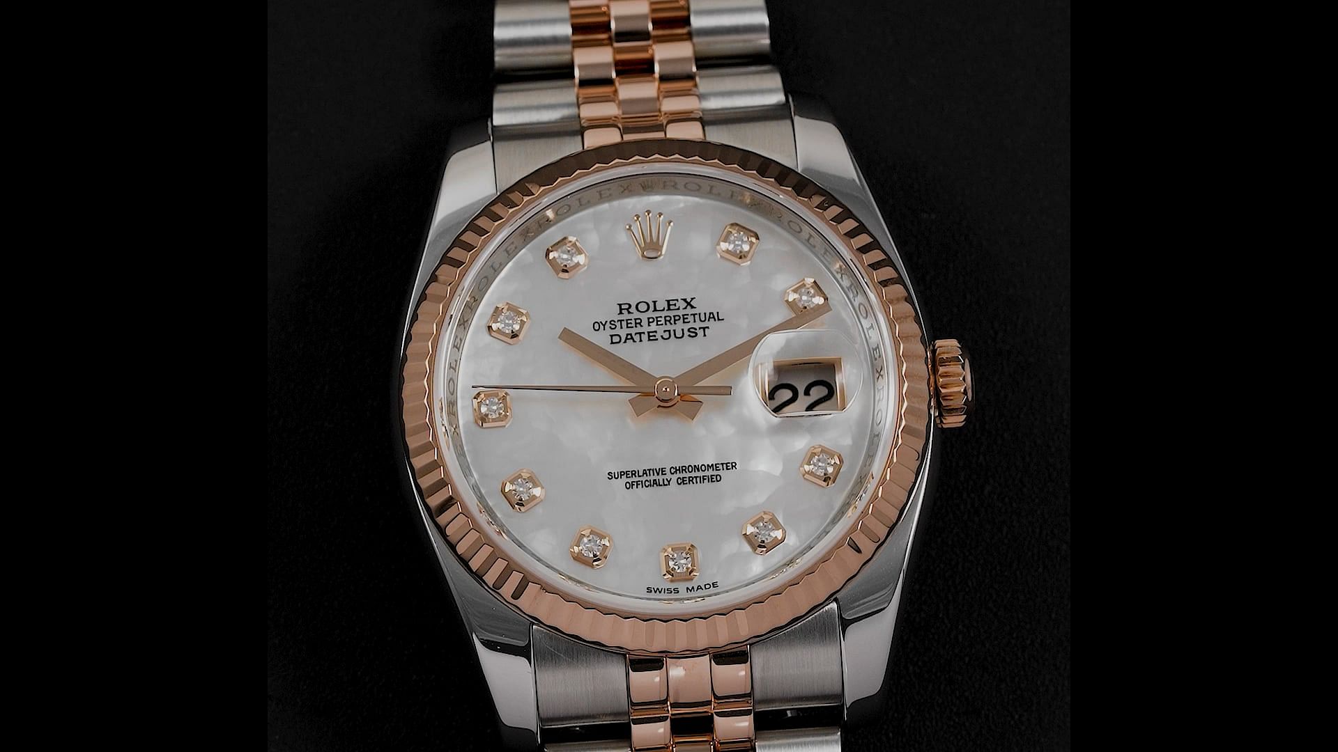 Pre-Owned Rolex Datejust Unisex Watch in MOP Colour Dial