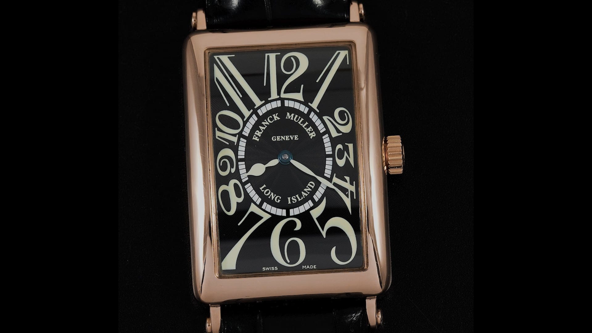 Pre-Owned Franck Muller Long Island Men Watch in Black Colour Dial