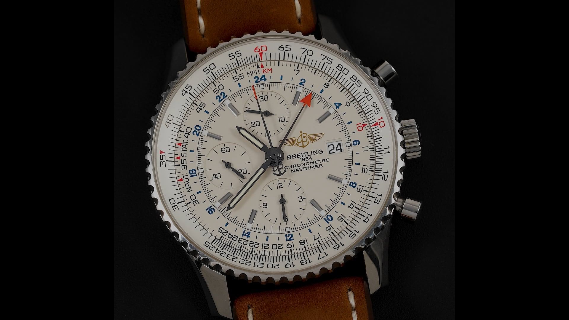 Pre-Owned Breitling Navitimer Men Watch in Silver Colour Dial