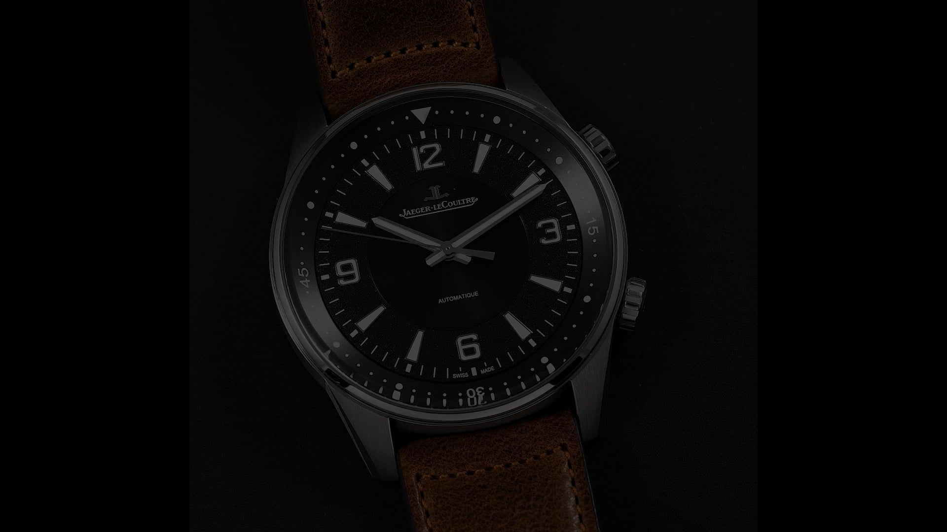 Pre-Owned Jaeger-LeCoultre Polaris Men Watch in Black Colour