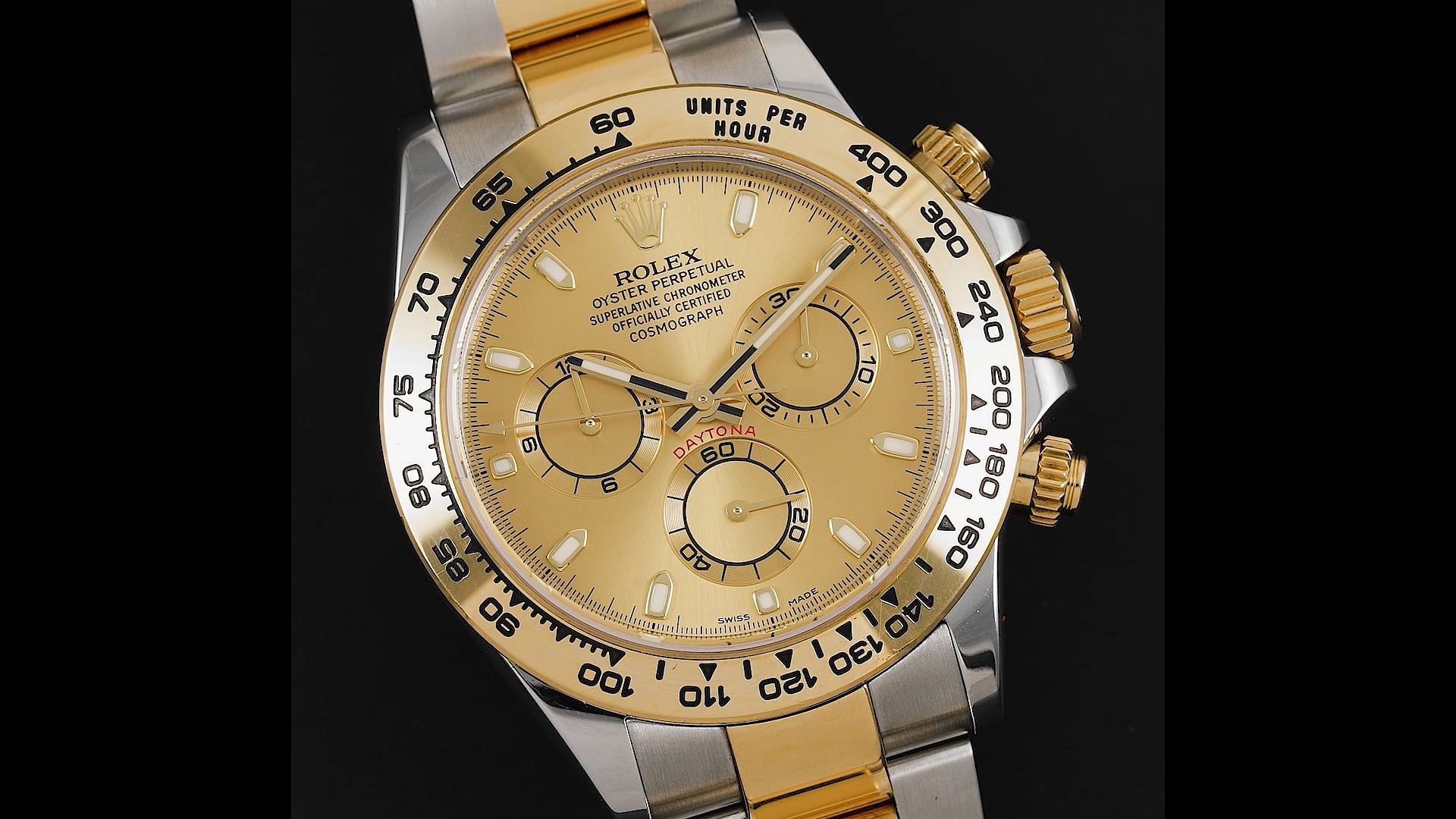 Pre-Owned Rolex Cosmograph Daytona Men Watch in Champagne
