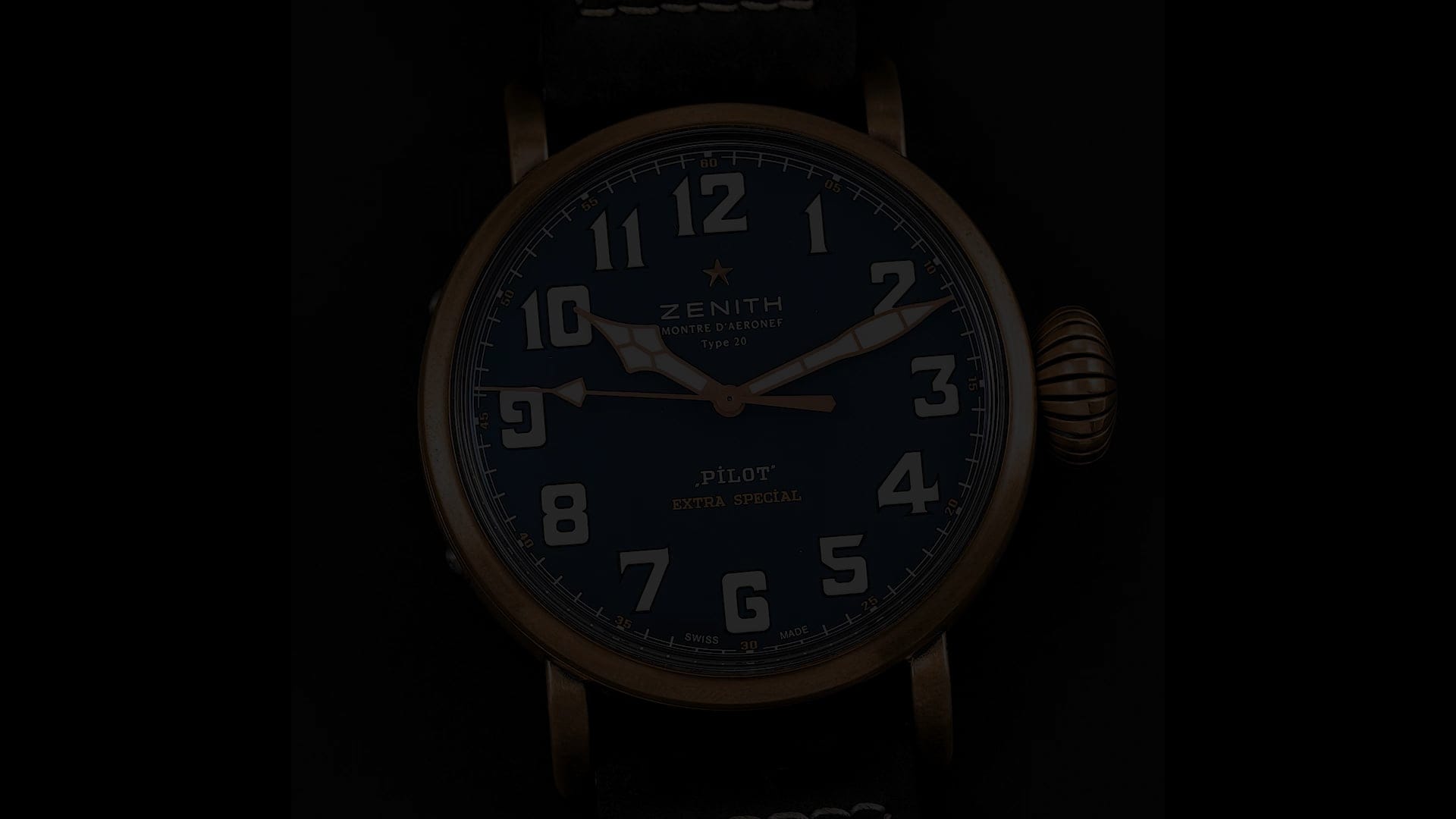 Pre-Owned Zenith Pilot Men Watch in Blue Colour Dial