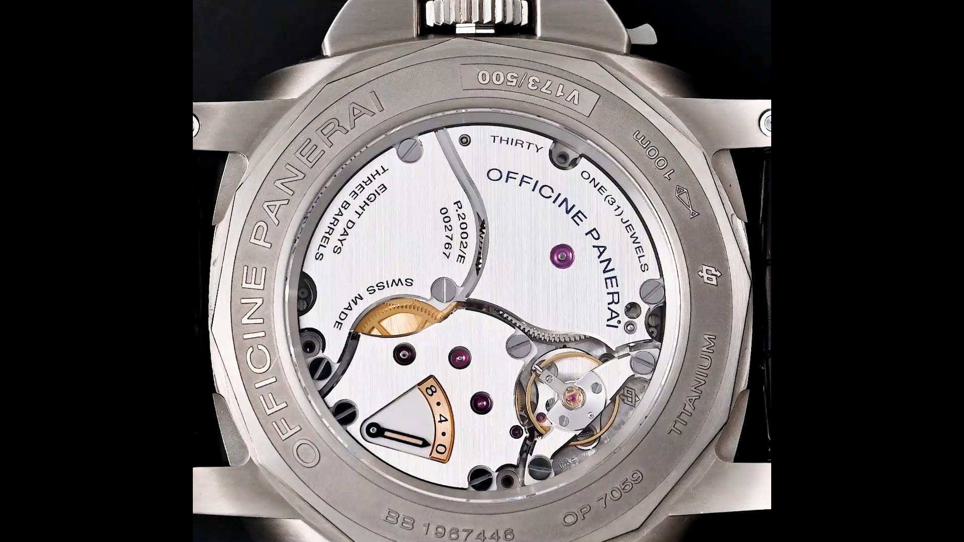 Pre-Owned Panerai Luminor Men Watch in Blue Colour Dial