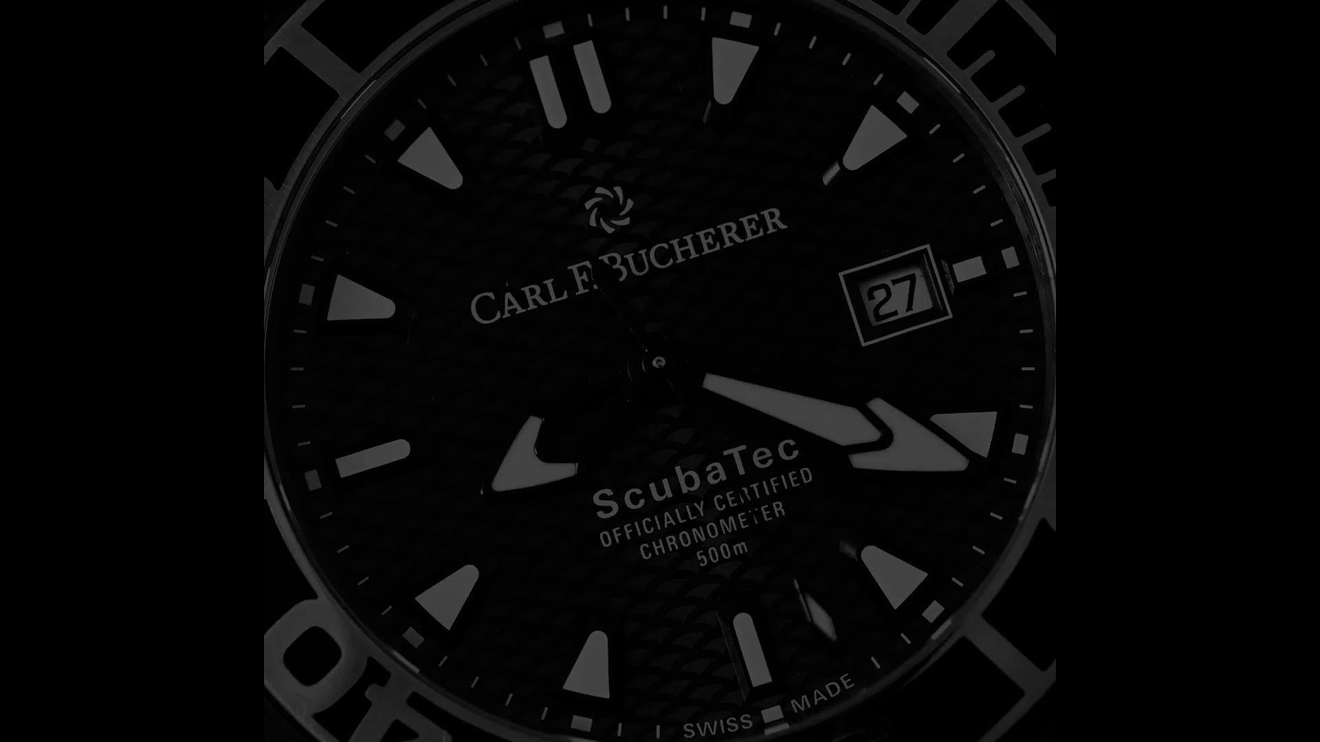 Pre-Owned Carl F. Bucherer Patravi Men Watch in Black Colour Dial