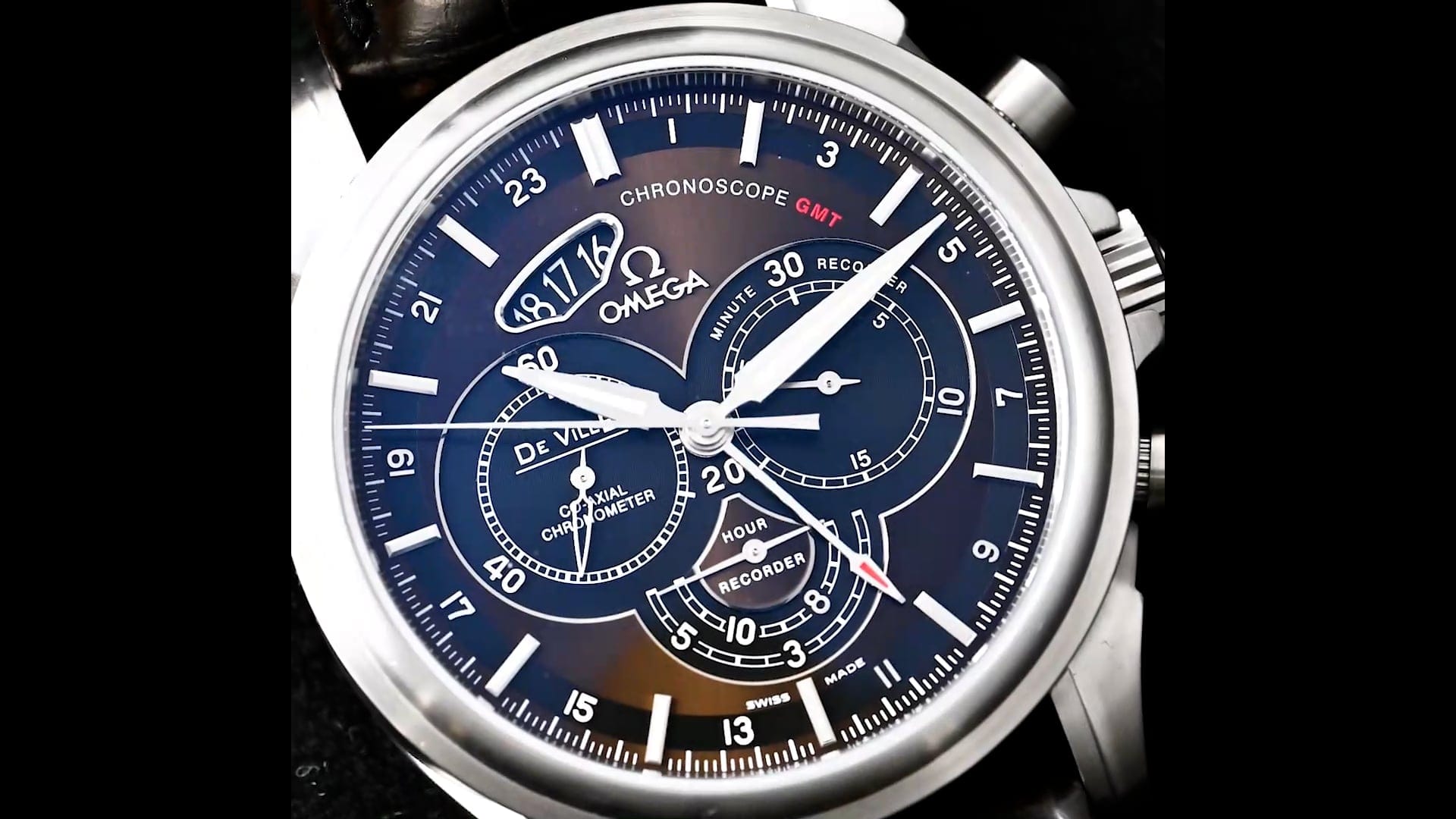 Pre-Owned Omega De Ville Men Watch in Brown Colour Dial