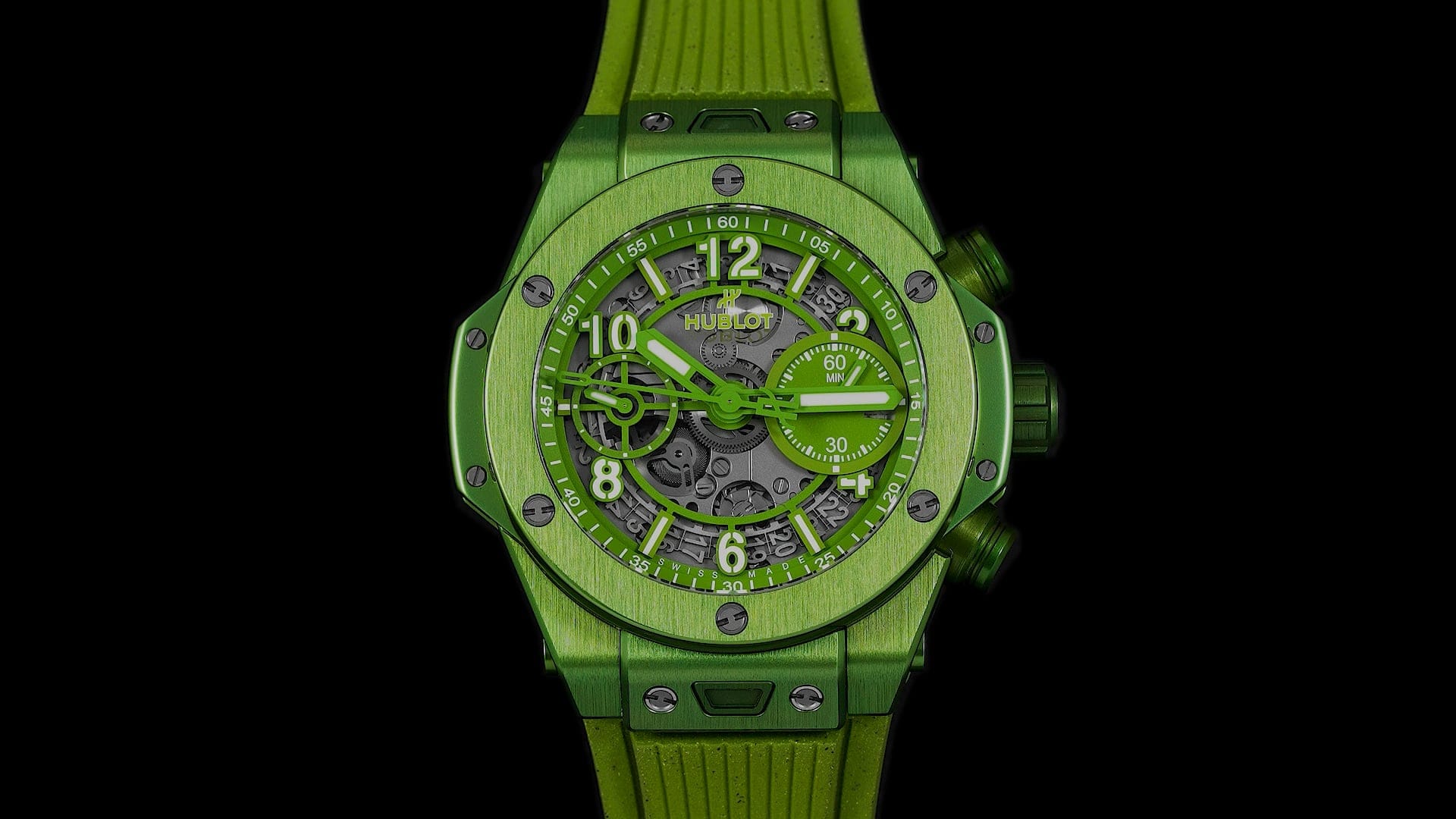 Pre-Owned Hublot Big Bang Men Watch in Skeleton Colour Dial