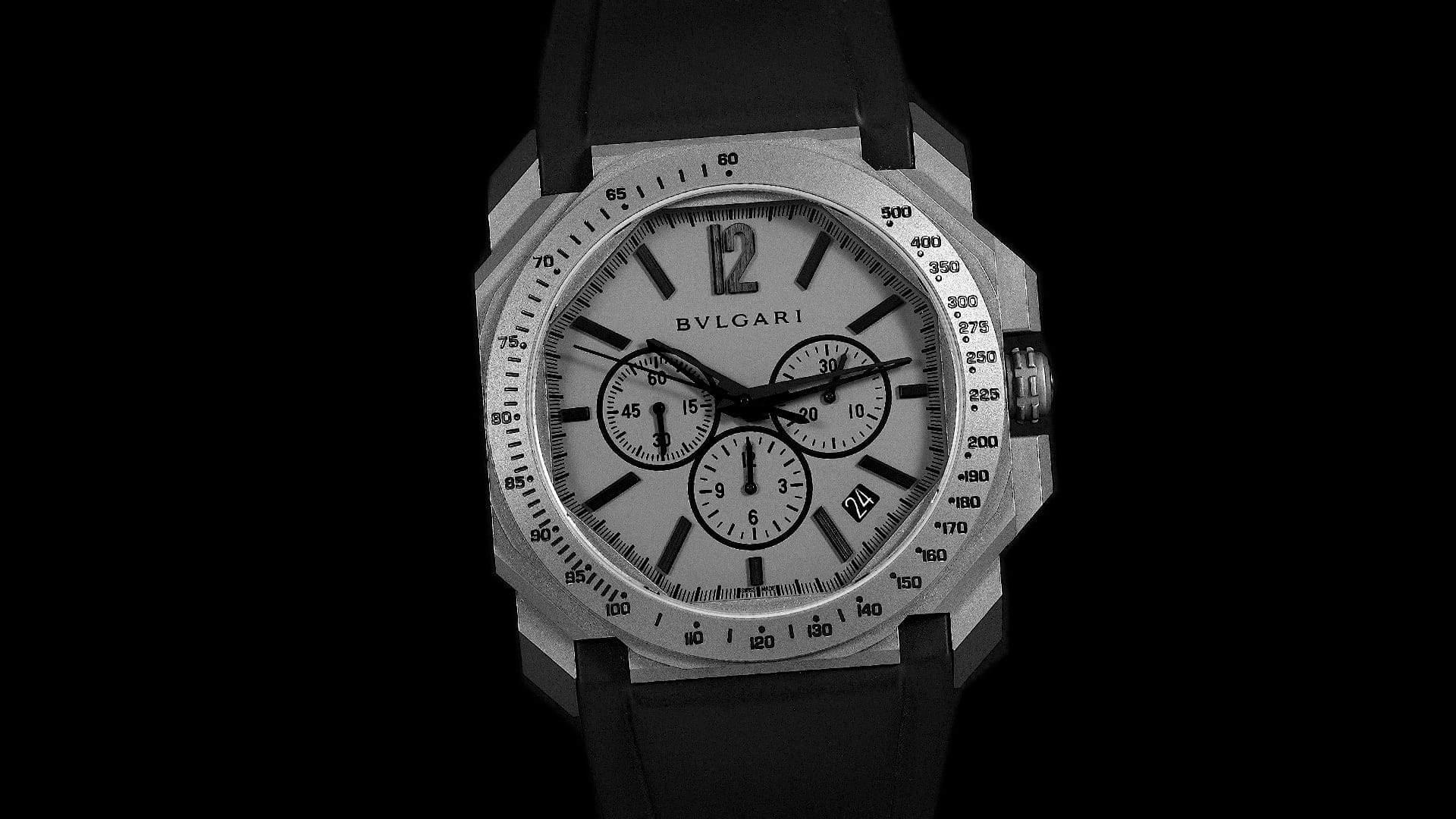 Pre-Owned BVLGARI Octo Men Watch in Grey Colour Dial