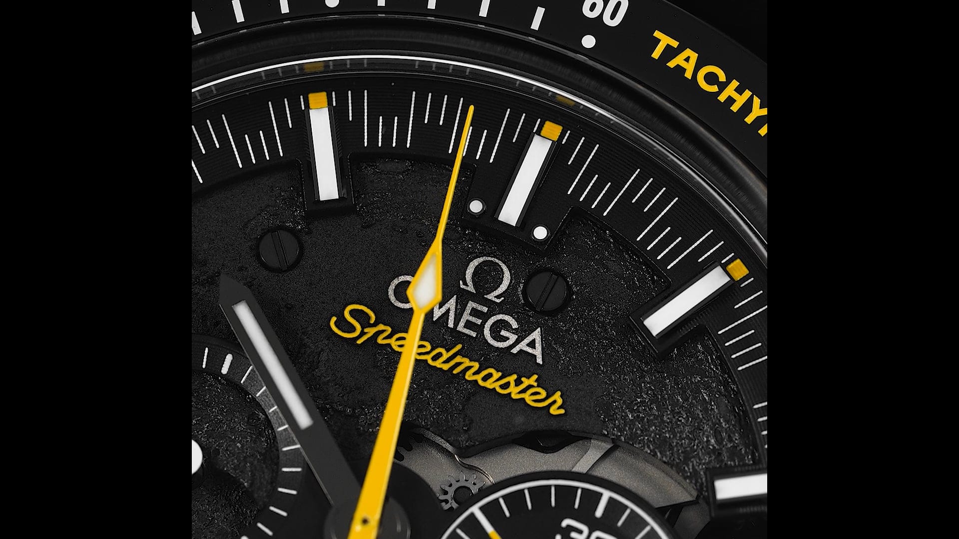 Pre-Owned Omega Speedmaster Men Watch in Black Colour Dial