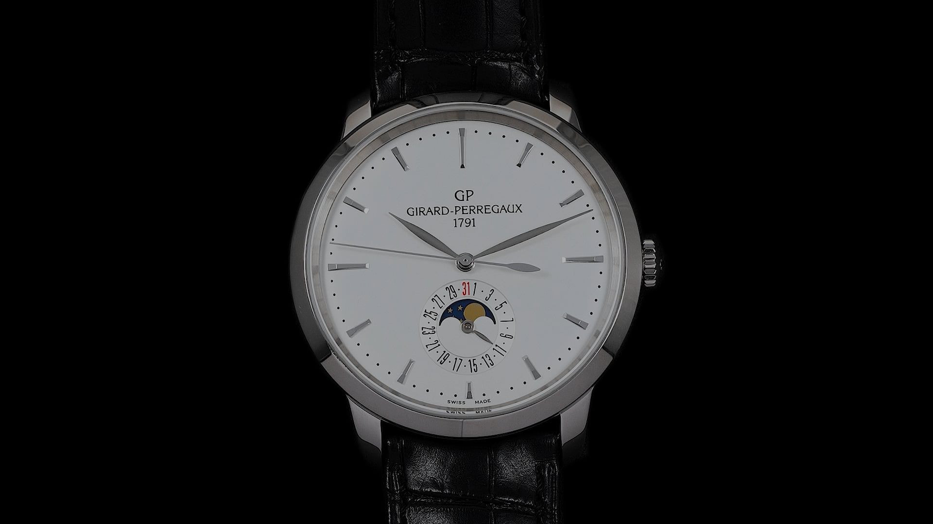 メロロン 12点 Pre-Owned Girard-Perregaux 1966 Men Watch in Silver Colour Dial