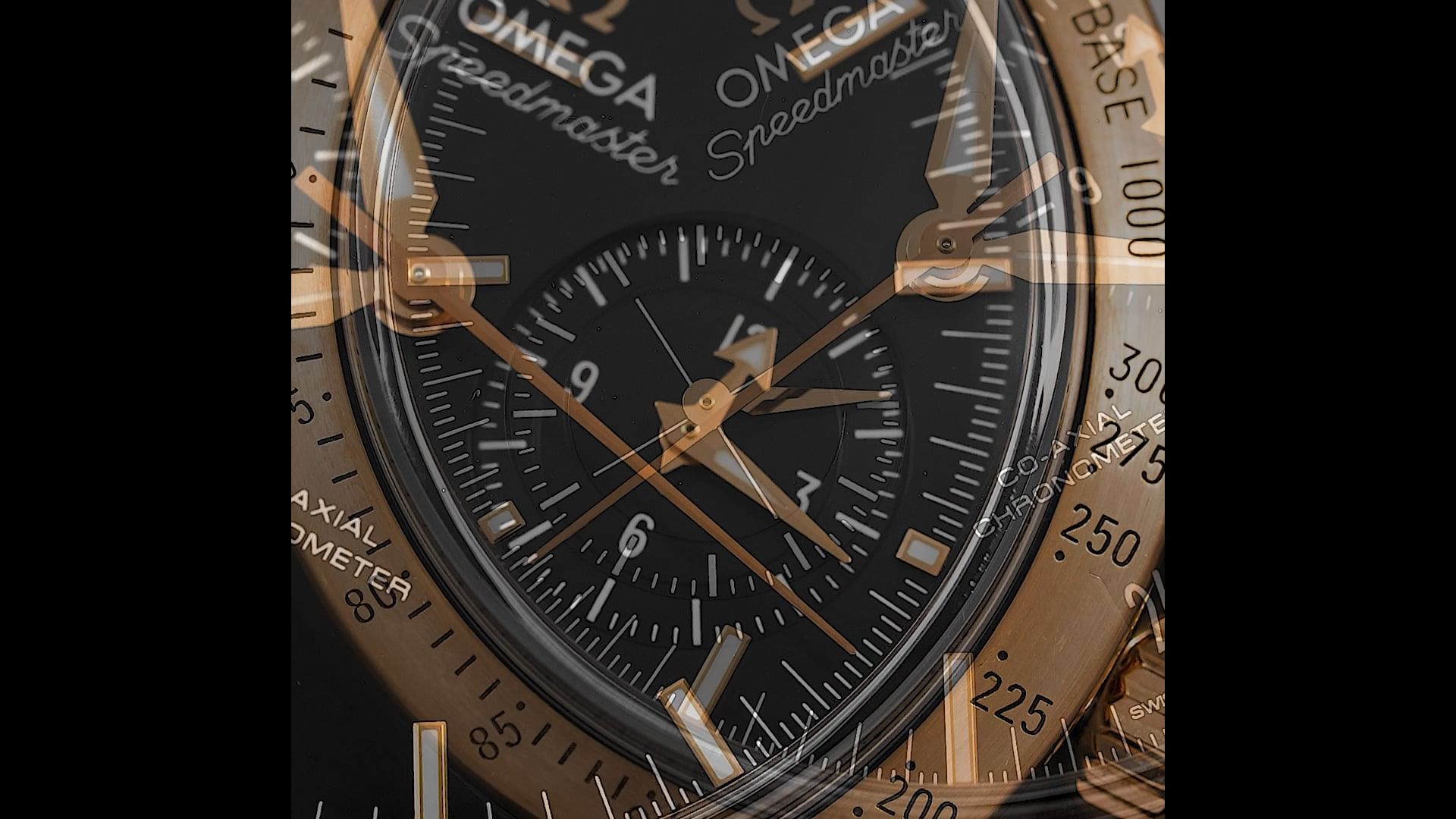 Pre-Owned Omega Speedmaster Men Watch in Black Colour Dial