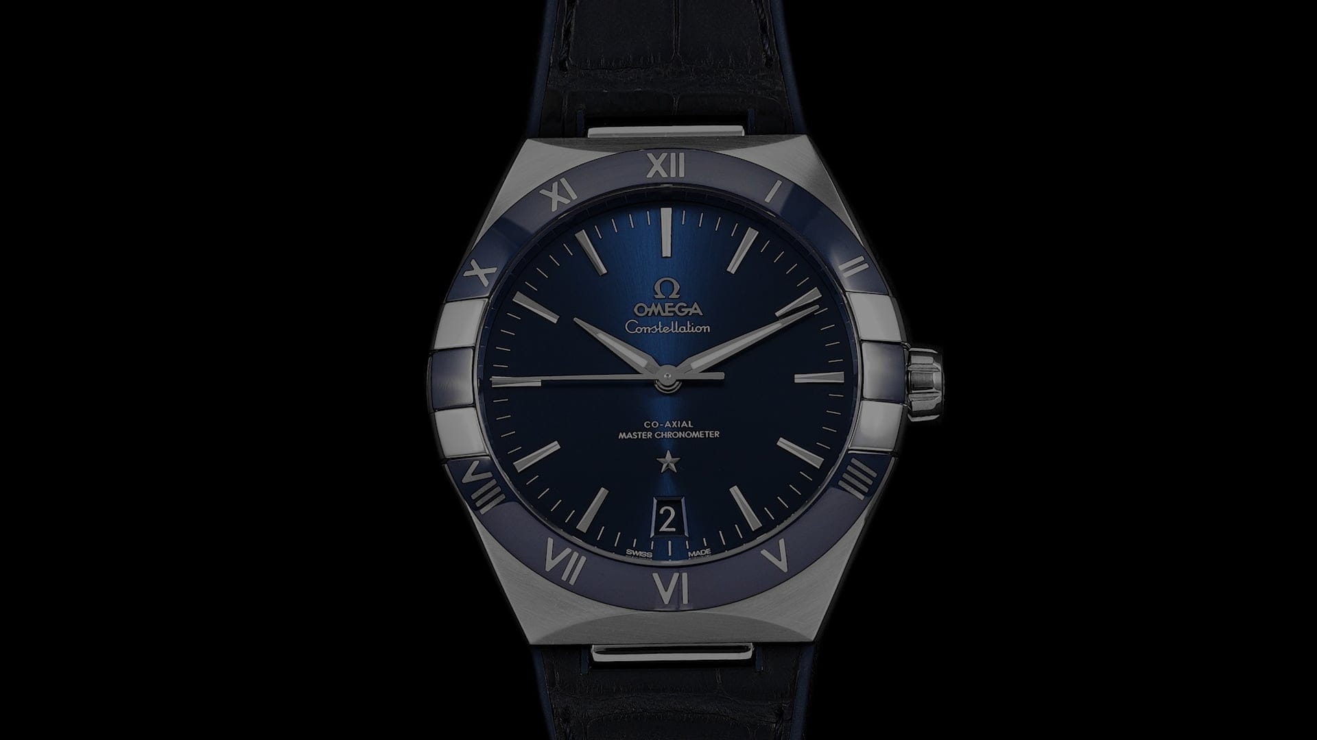Pre-Owned Omega Constellation Men Watch in Blue Colour Dial