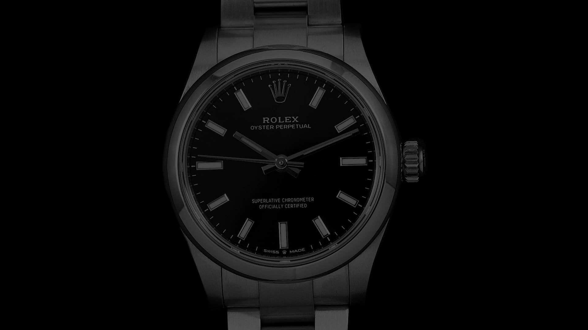 Pre-Owned Rolex Oyster Perpetual Women Watch in Black Colour
