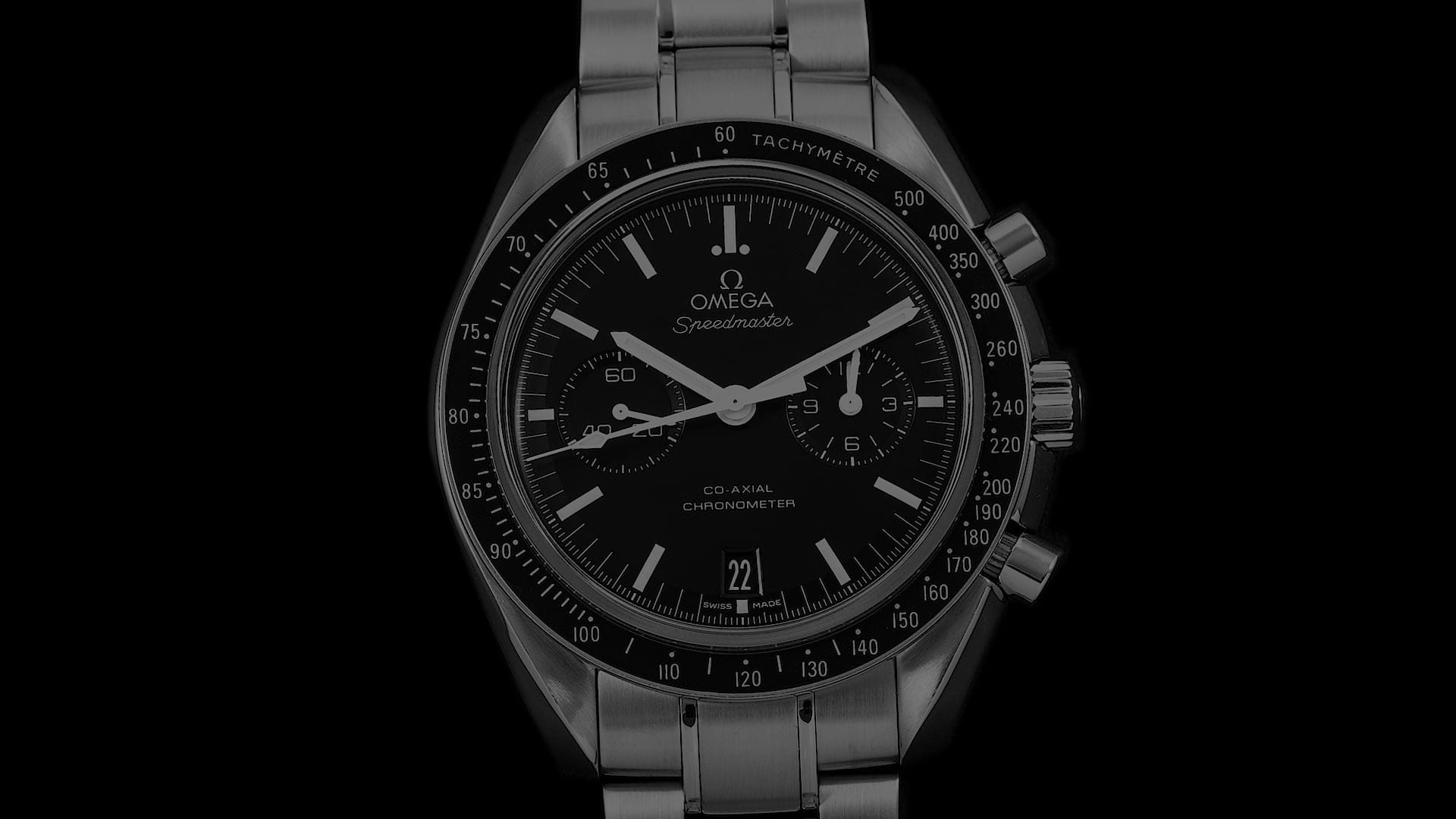 Pre-Owned Omega Speedmaster Men Watch in Black Colour Dial
