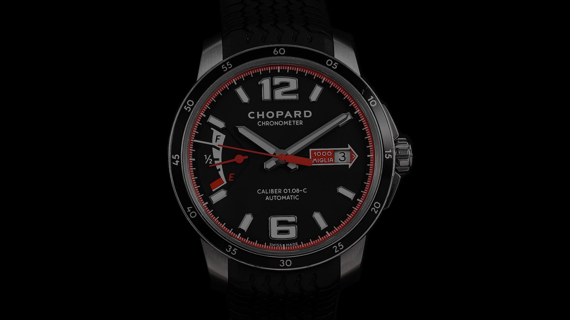 パジャウ　 Pre-Owned Chopard Mille Miglia Men Watch in Black Colour Dial
