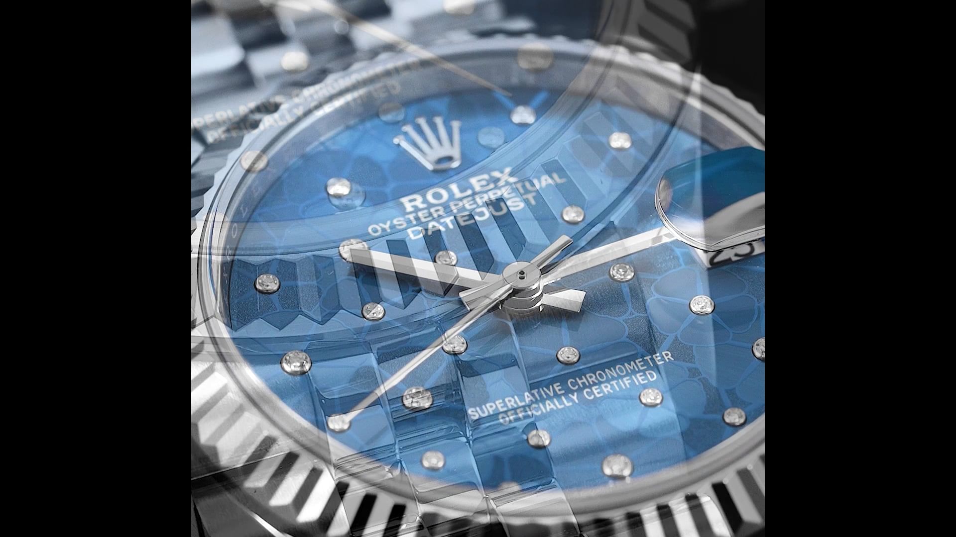 Pre-Owned Rolex Datejust Women Watch in Blue Colour Dial