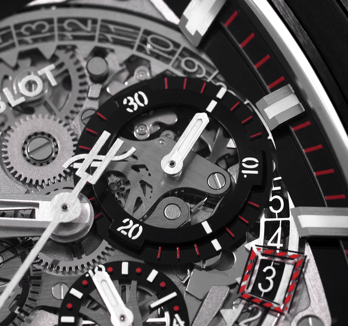 Pre-Owned Hublot Big Bang Men Watch in Skeleton Colour Dial
