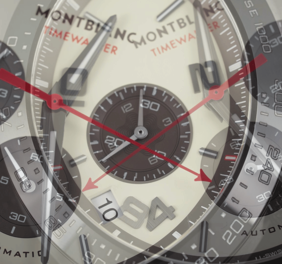 Pre-Owned Montblanc TimeWalker Men Watch in Beige Colour Dial