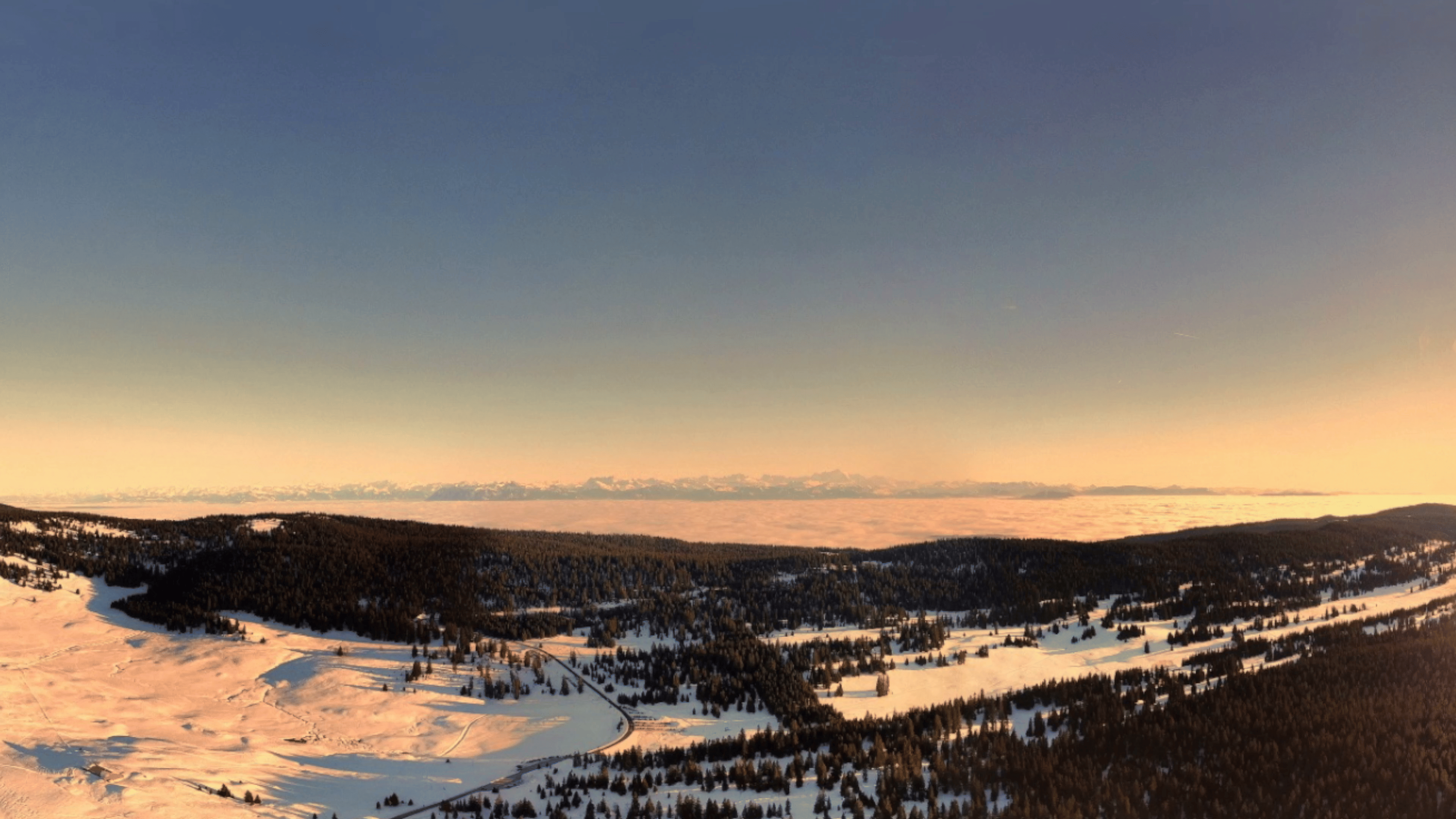 21-12 Col de Marcheruz -Lac de Joux - Wintermärchen über dem Nebel