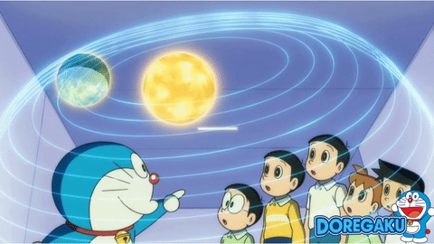 Doregaku Kepler's 1st Law of Planetary Motion with Doraemon