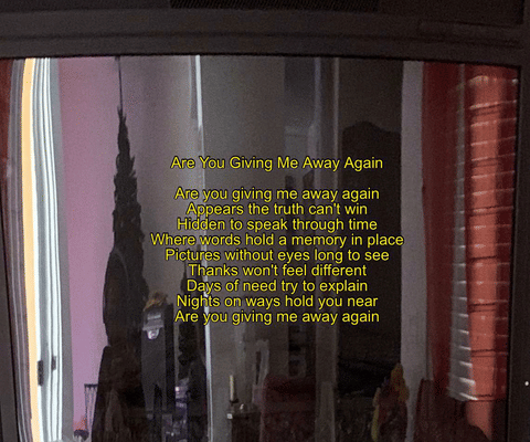 Are You Giving Me Away Again