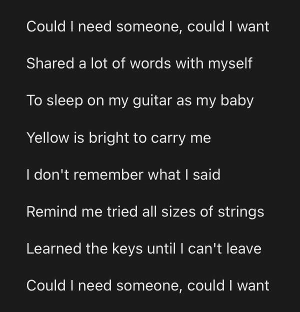 Could I Need Someone
